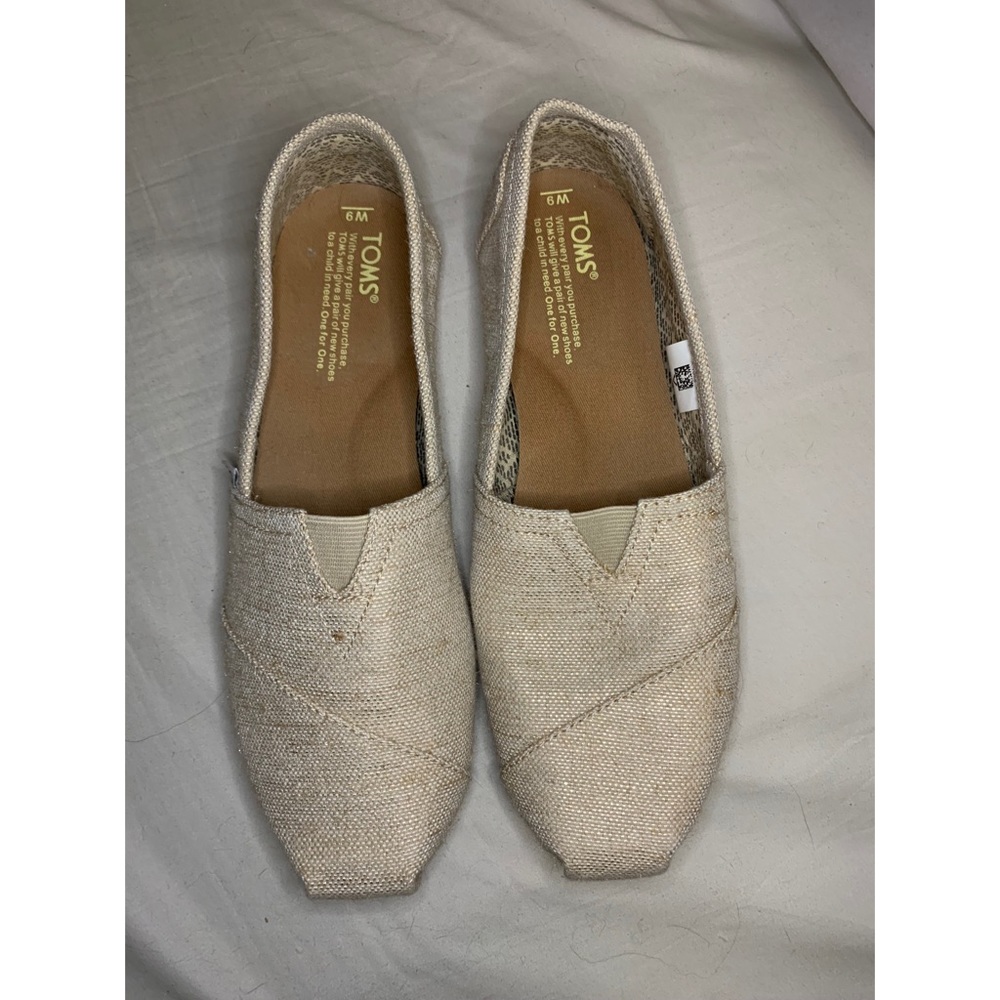TOMS | Metallic Burlap Women’s Classics Size 9